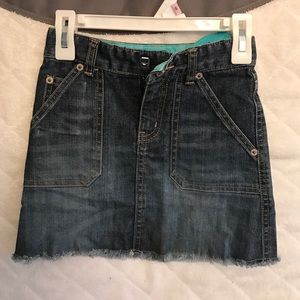 Gap stretch jean skirt